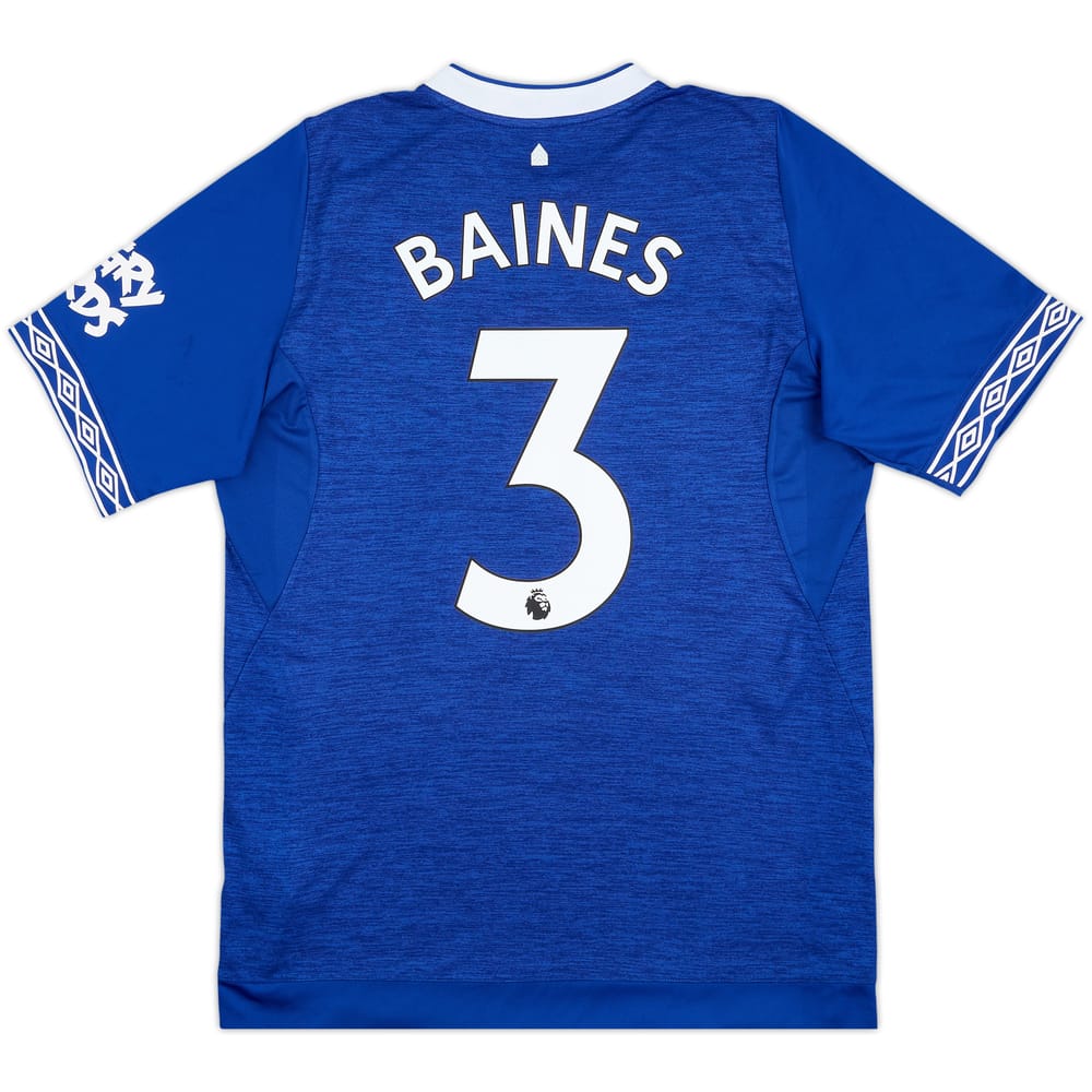 2018-19 Everton Home Shirt Baines #3 - 10/10 - (M)
