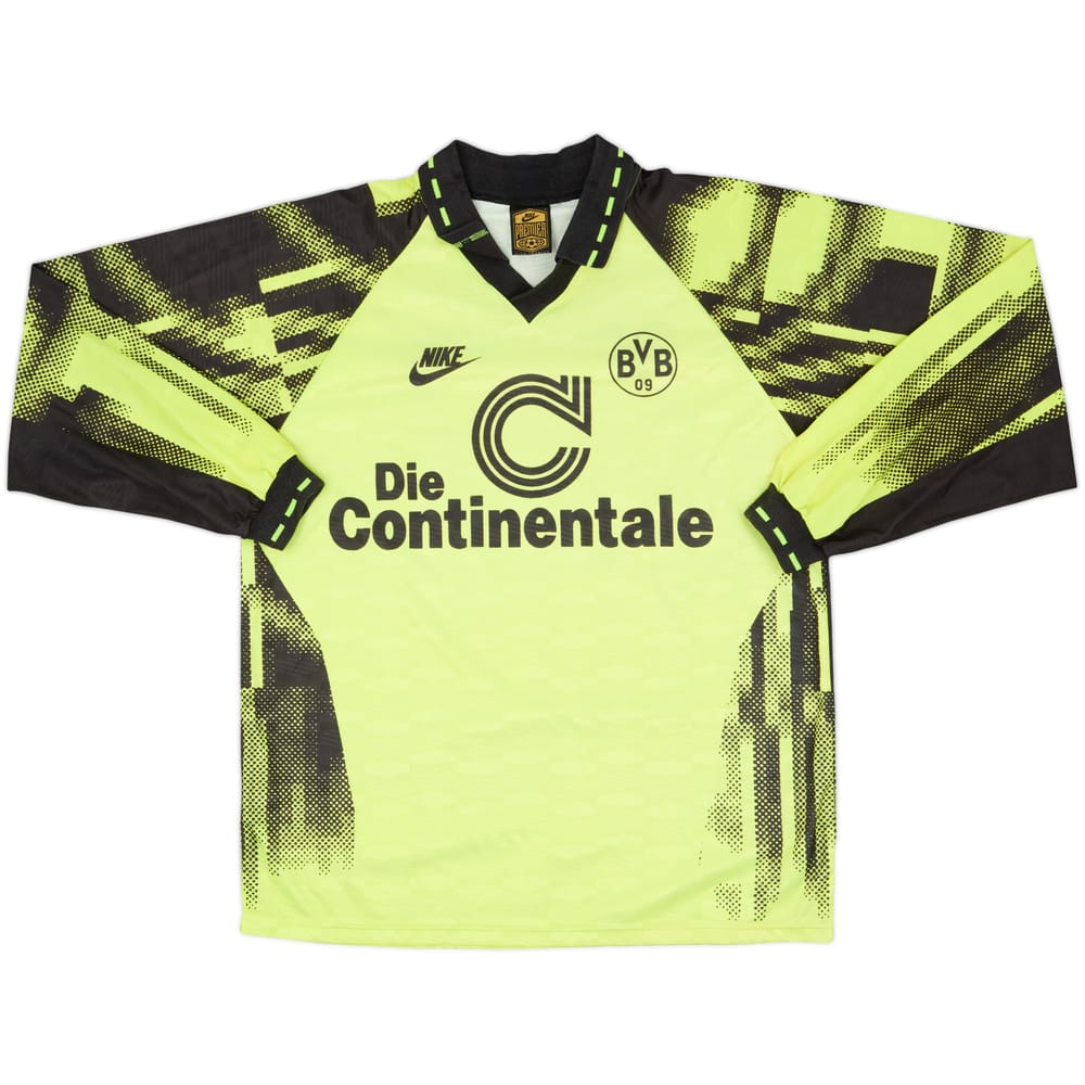 1992-93 Borussia Dortmund Home L/S Shirt - 8/10 - (L)