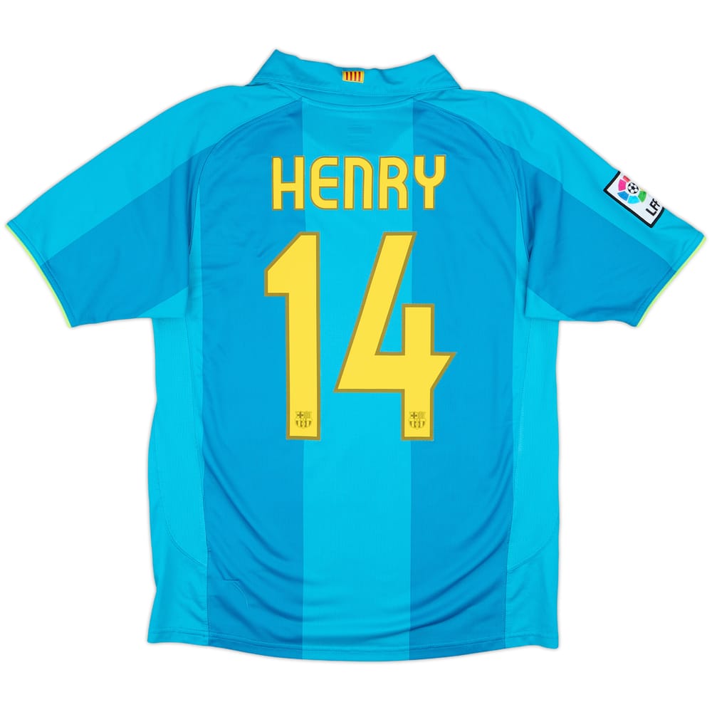 2007-09 Barcelona Away Shirt Henry #14 - 7/10 - (S)