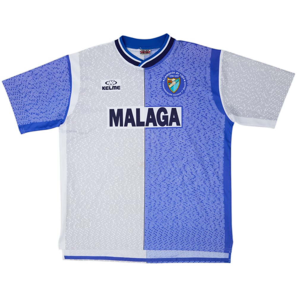 1998-99 Malaga 'Camepon De Liga' Home Shirt - 8/10 - (XXL)