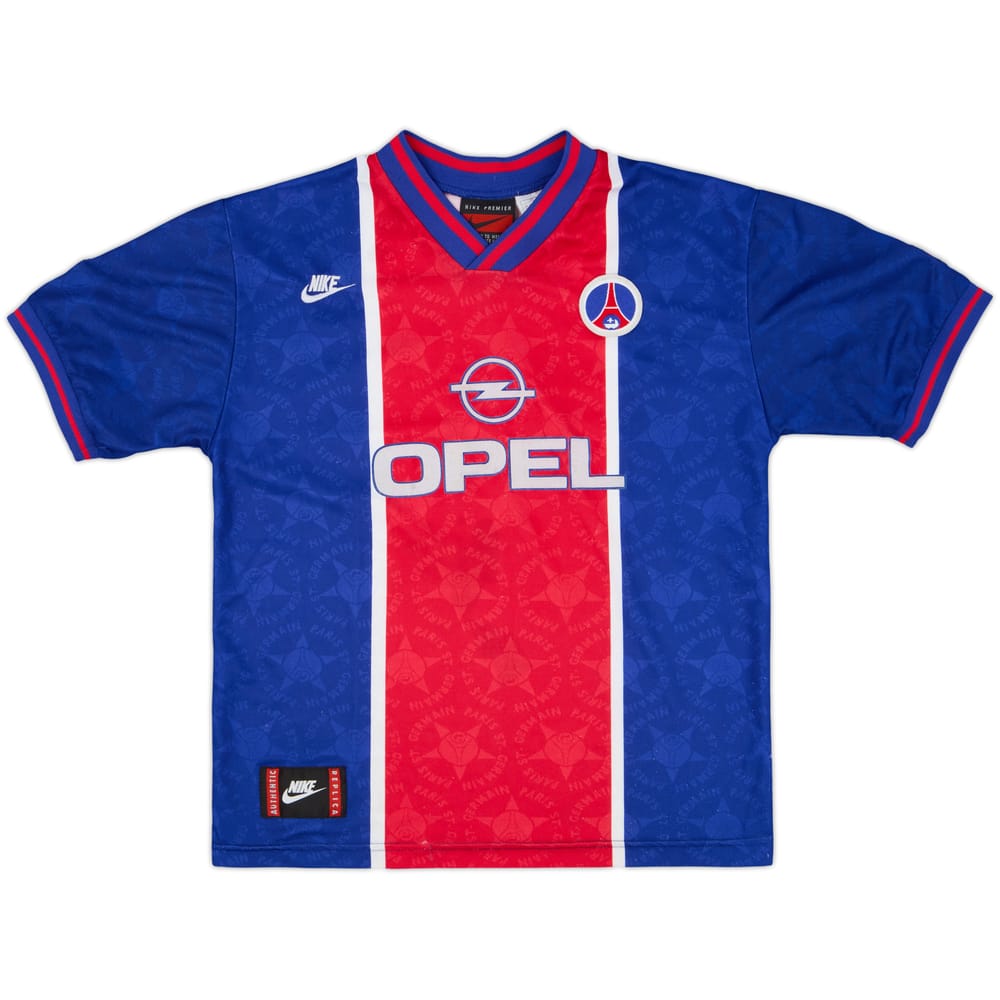 1995-96 Paris Saint-Germain Home Shirt - 7/10 - (L.Boys)