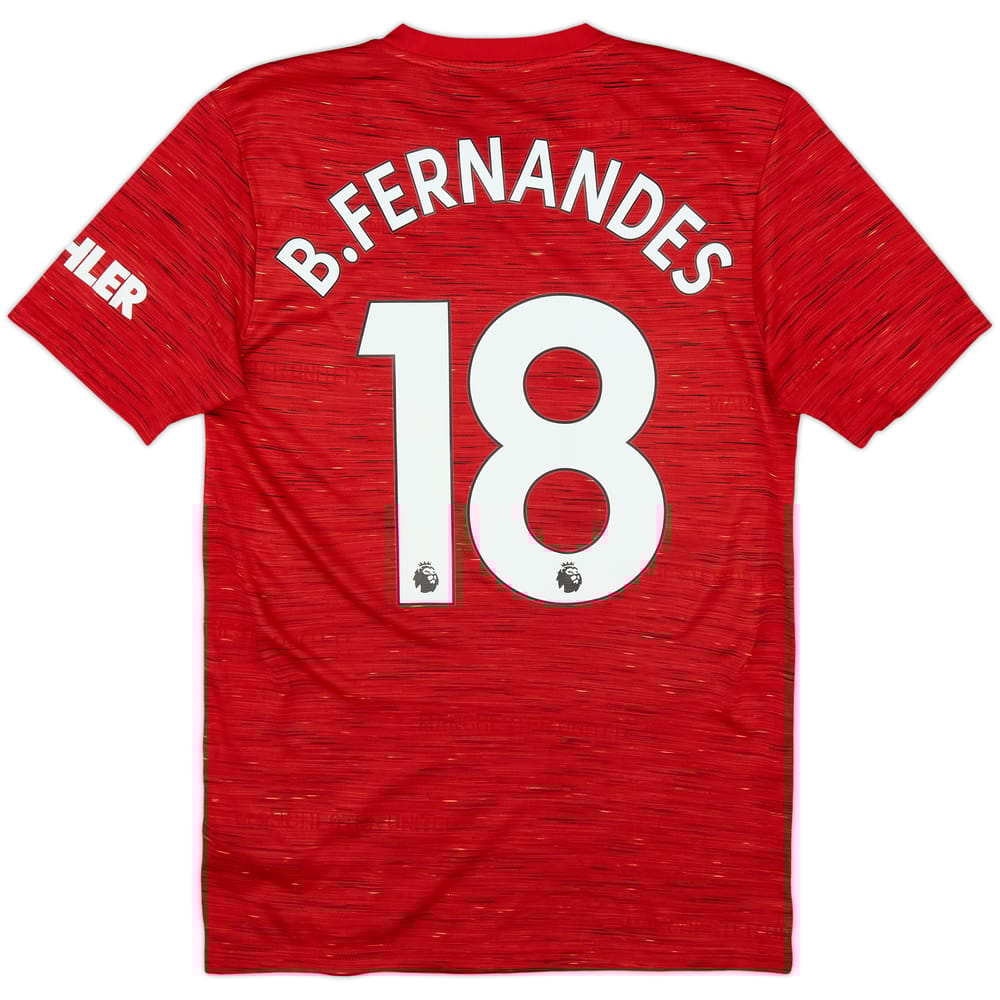 2020-21 Manchester United Home Shirt B.Fernandes #18 - 9/10 - (XS)