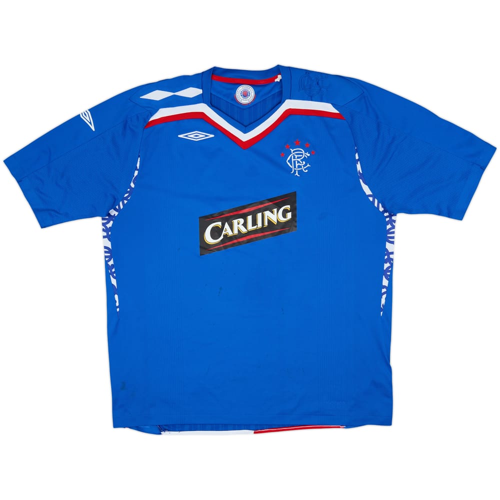 2007-08 Rangers Home Shirt - 5/10 - (XXL)