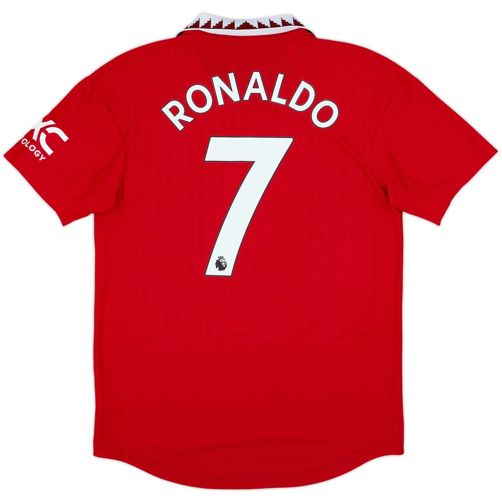 2022-23 Manchester United Authentic Home Shirt Ronaldo #7 - 10/10 - (M)