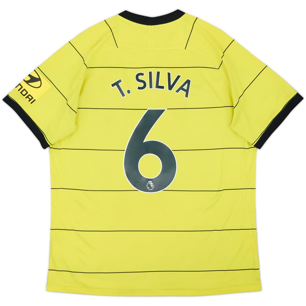 Camiseta de visitante del Chelsea 2021-22 T. Silva #6 - 6/10 - (XL)