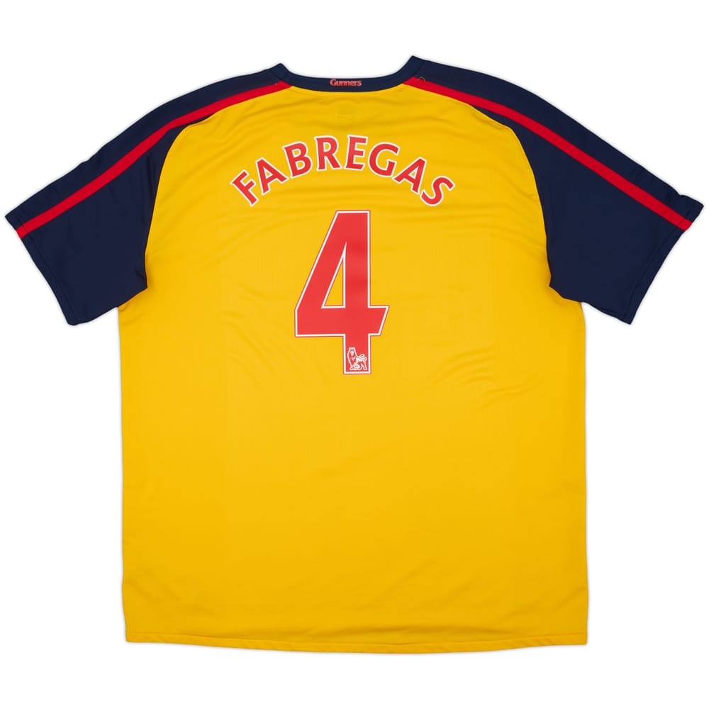 2008-09 Arsenal Away Shirt Fabregas #4 - 6/10 - (XXL)