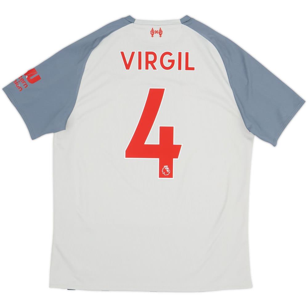 2018-19 Liverpool Third Shirt Virgil #4 - 6/10 - (M)