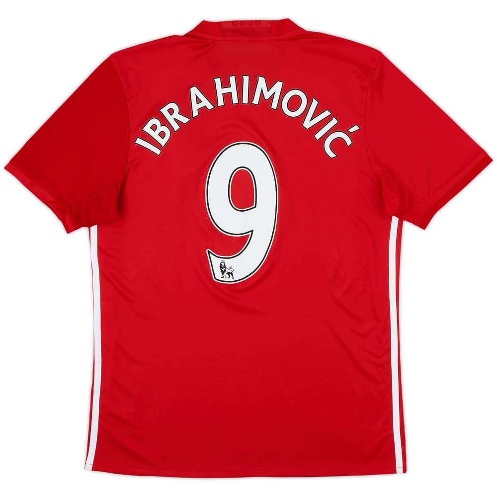 2016-17 Manchester United Home Shirt Ibrahimovic #9 - 10/10 - (M)