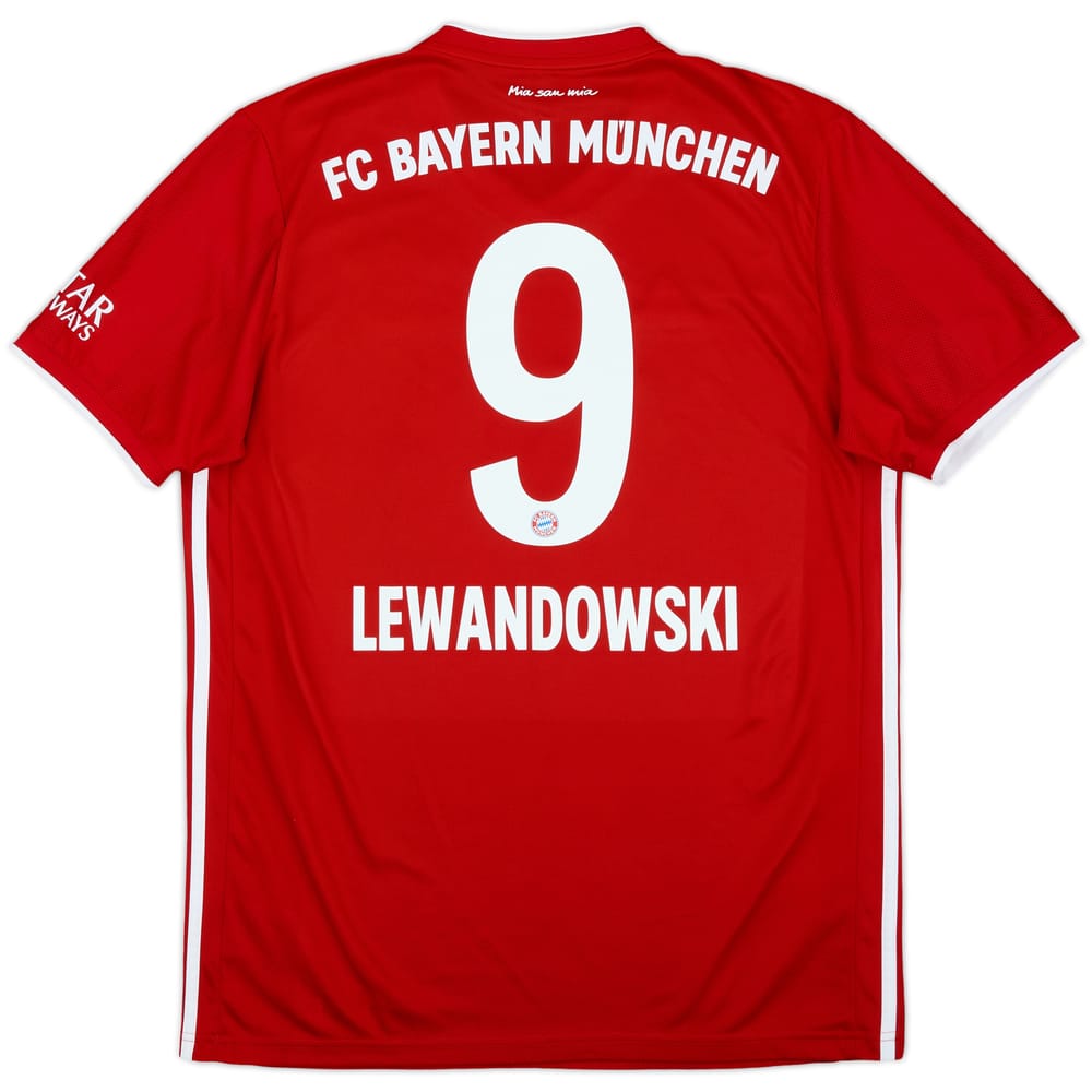 2020-21 Bayern Munich Home Shirt Lewandowski #9 - 9/10 - (L)
