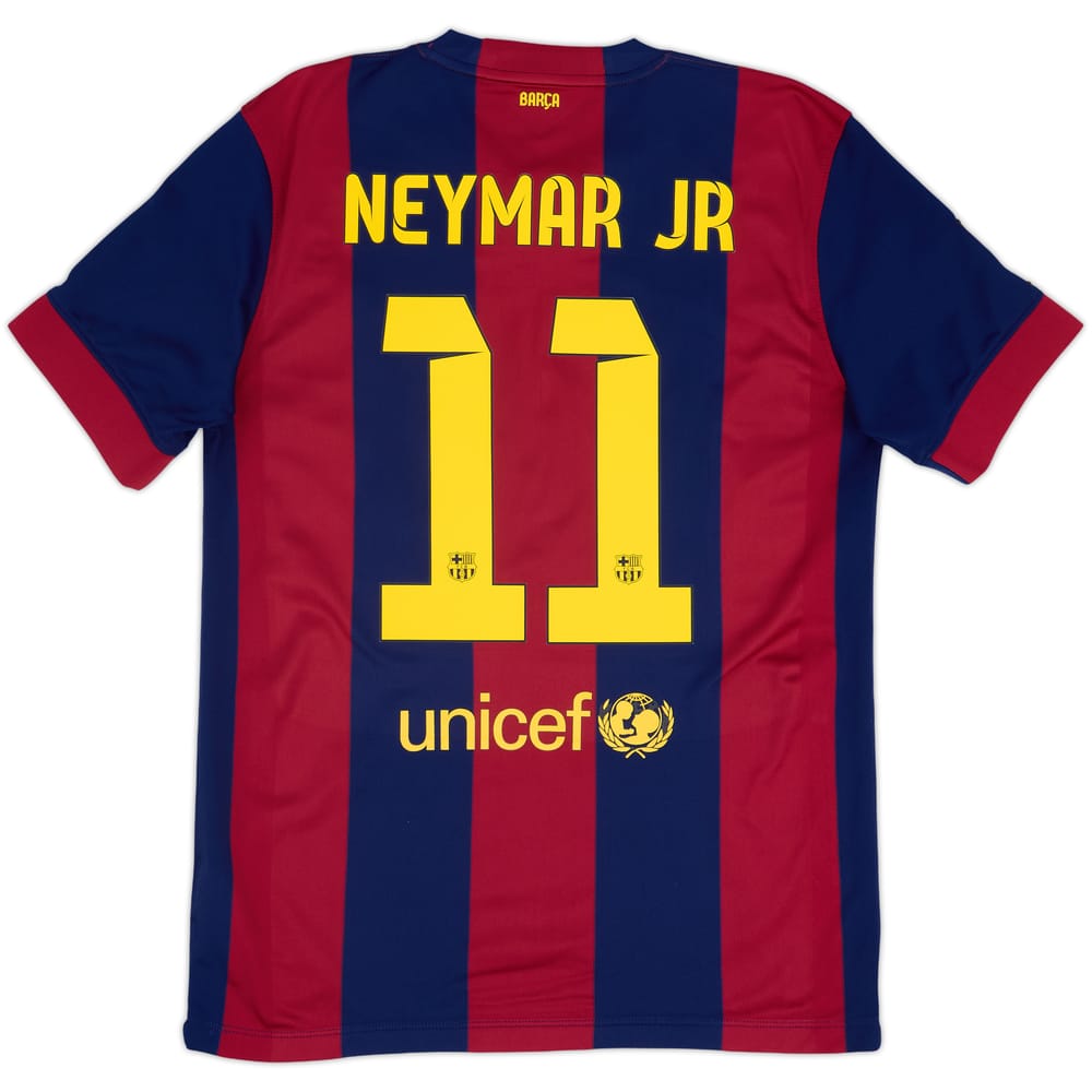2014-15 Barcelona Home Shirt Neymar Jr #11 - 8/10 - (M)