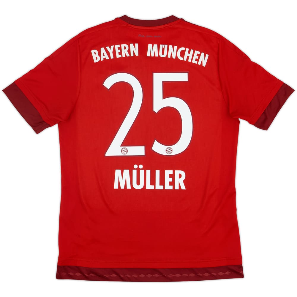 2015-16 Bayern Munich Home Shirt Muller #25 - 9/10 - (M)