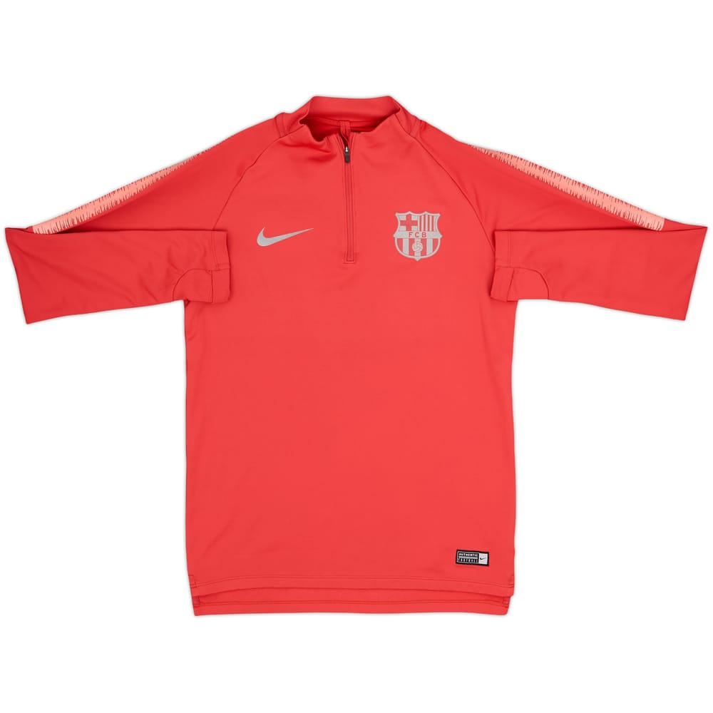 2018-19 Barcelona Nike 1/4 Zip Training Top - 7/10 - (S)