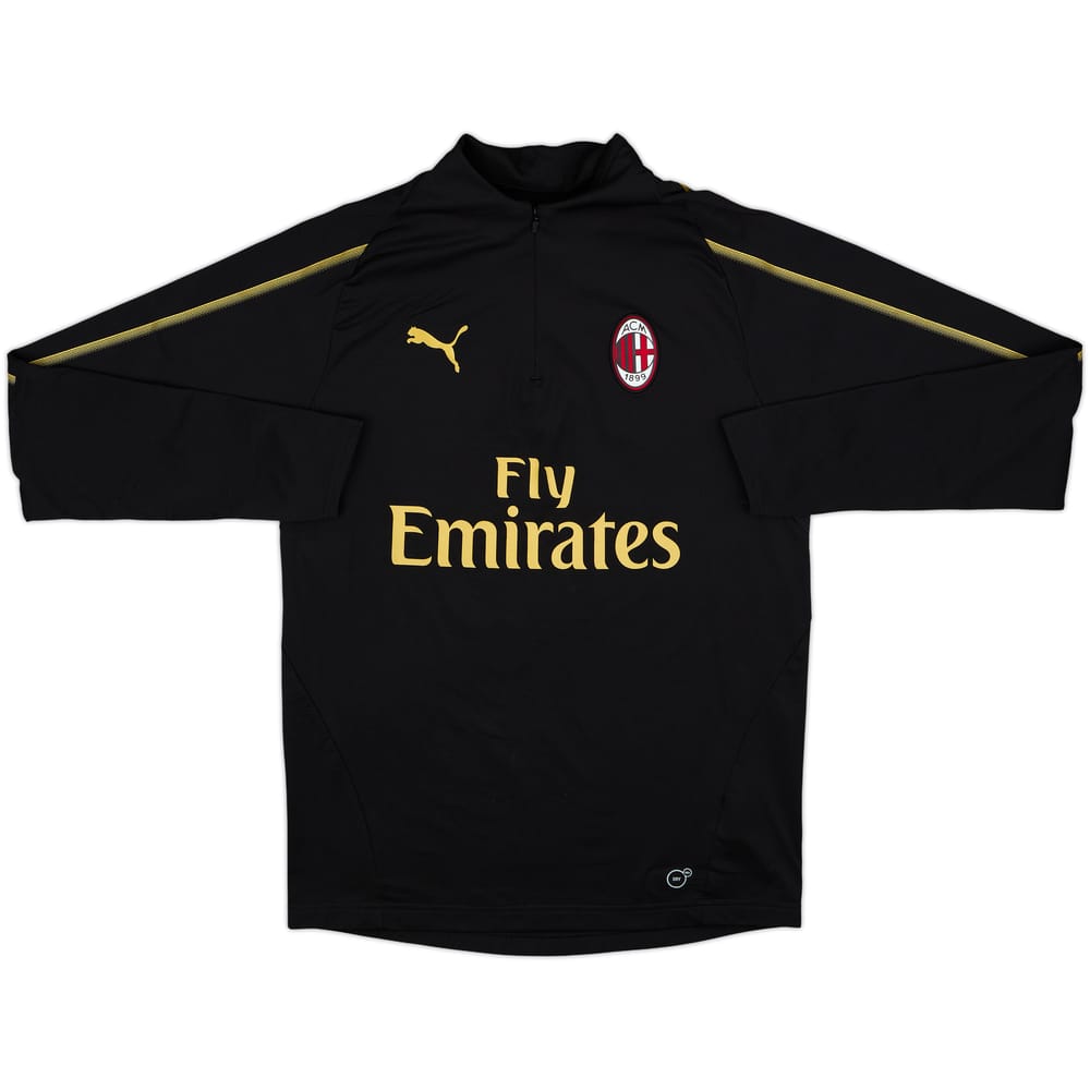 2018-19 AC Milan Puma 1/4 Zip Drill Top - 8/10 - (S)