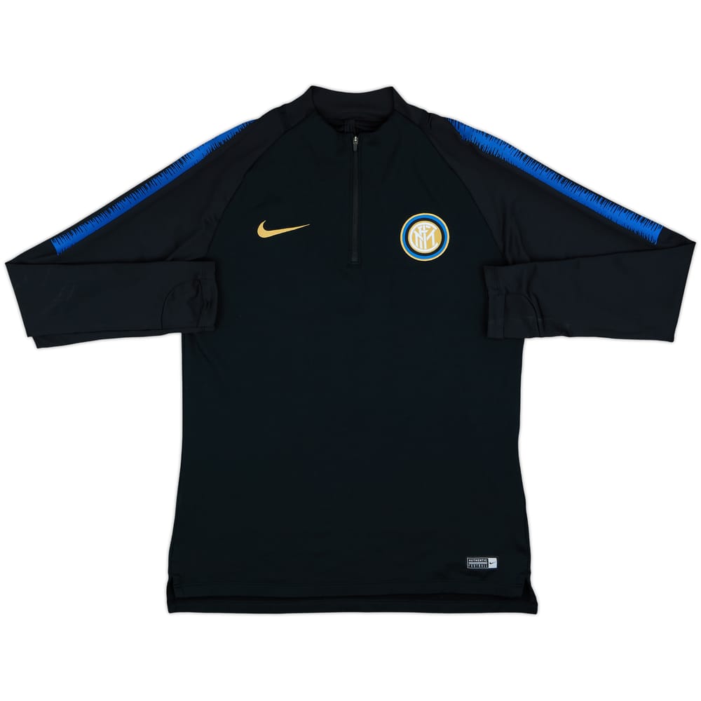 2017-18 Inter Milan Nike 1/4 Zip Drill Top - 8/10 - (L)