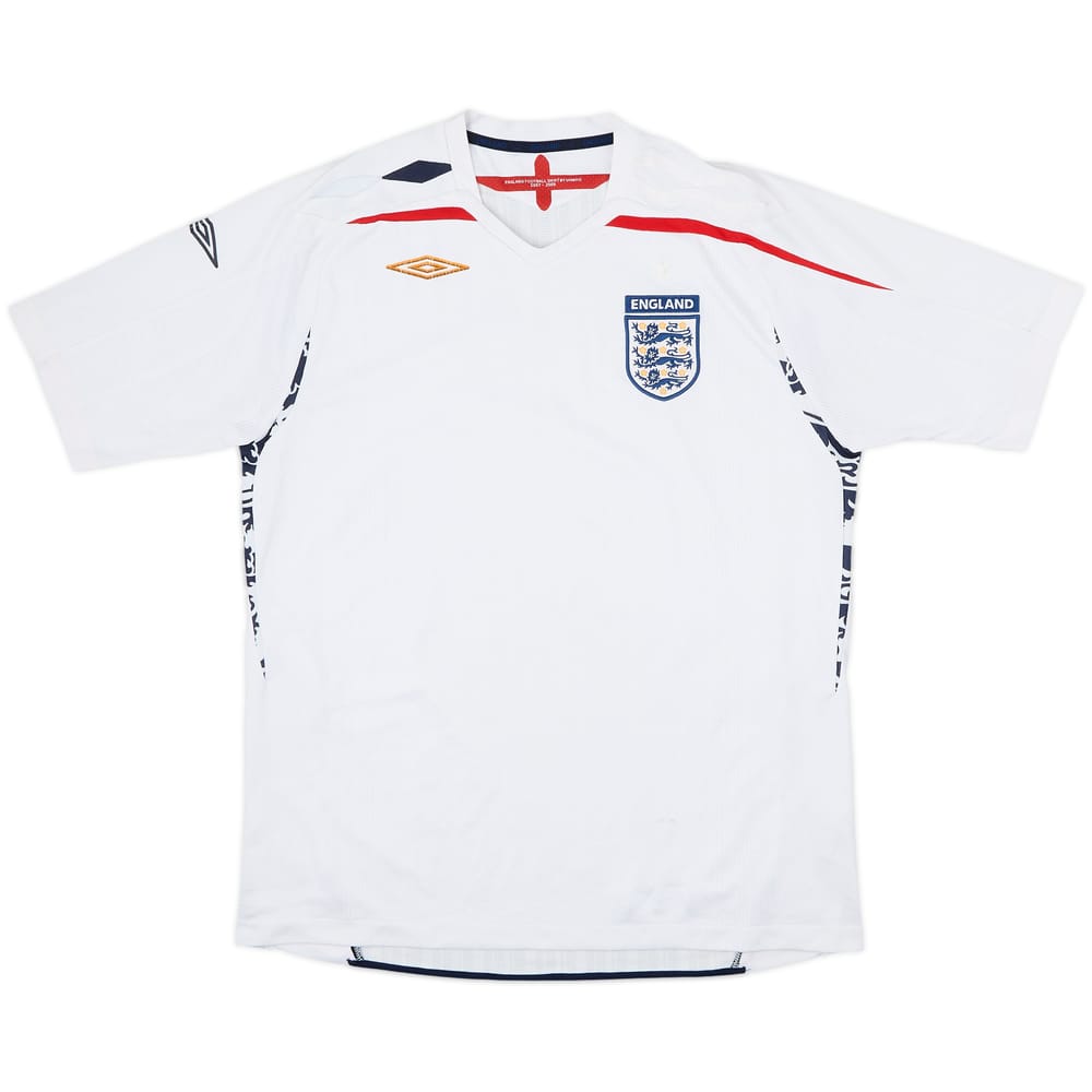 2007-09 England Home Shirt - 4/10 - (L)