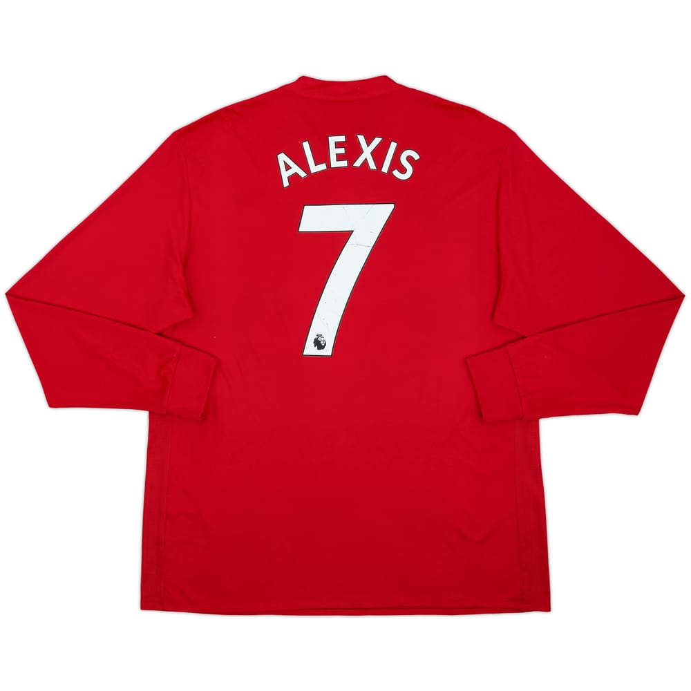 2017-18 Manchester United Home L/S Shirt Alexis #7 - 5/10 - (XL)