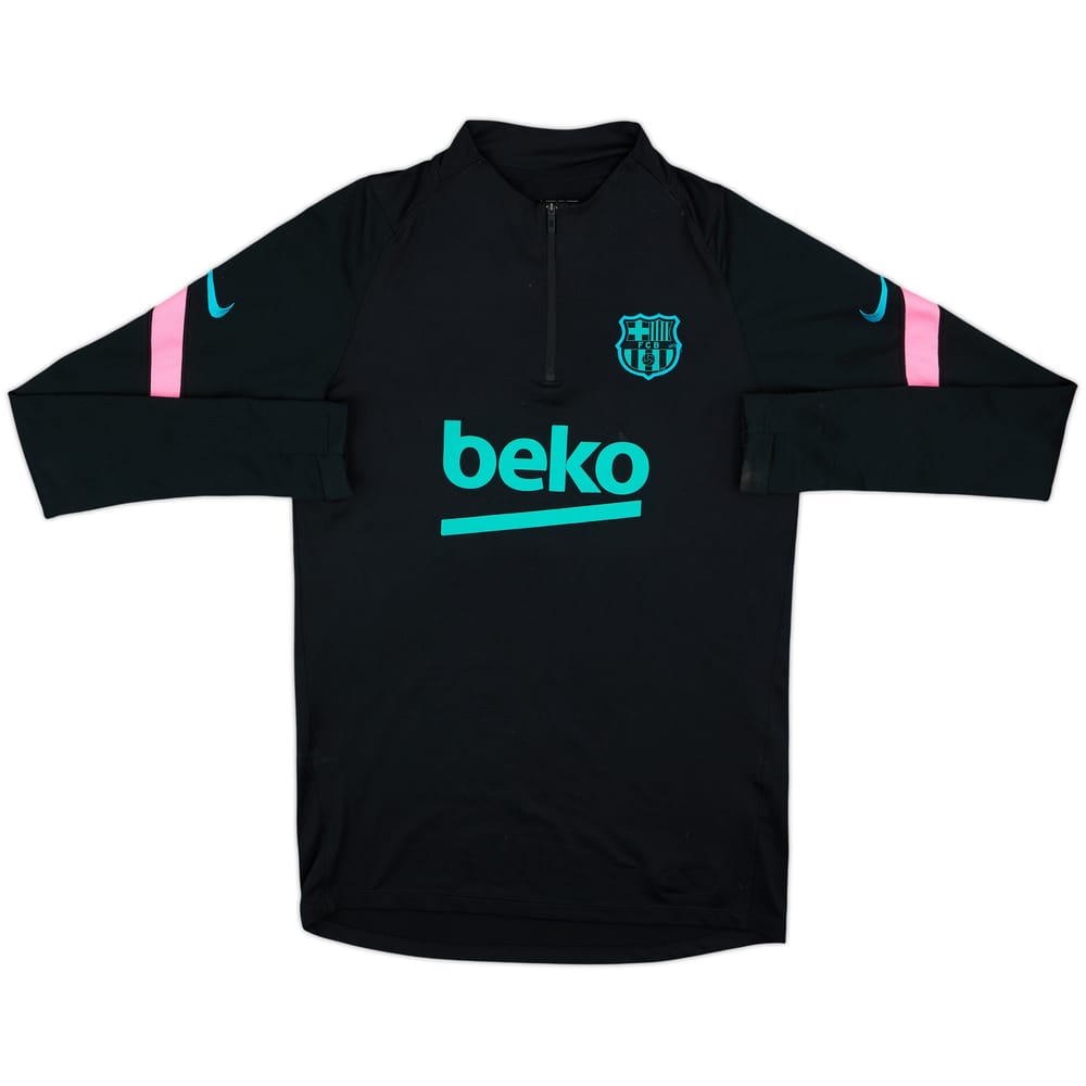 2020-21 Barcelona Nike 1/4 Zip Drill Top - 6/10 - (S)