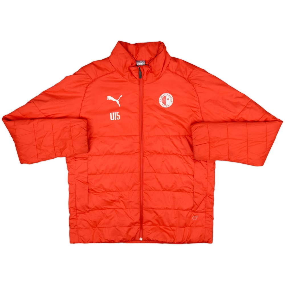 2018-19 Slavia Prague Player Issue Puma Padded Bench Coat U15 - 7/10 - (M)