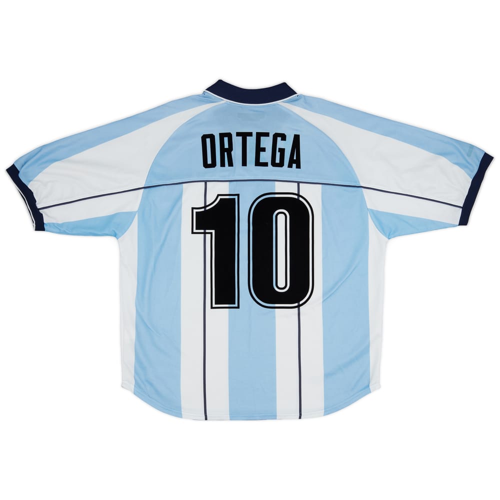 2000-01 Argentina Home Shirt Ortega #10 - 9/10 - (XL)