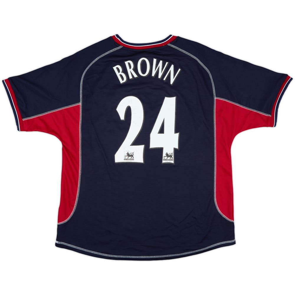 2000-01 Manchester United Third Shirt Brown #24 - 7/10 - (L)