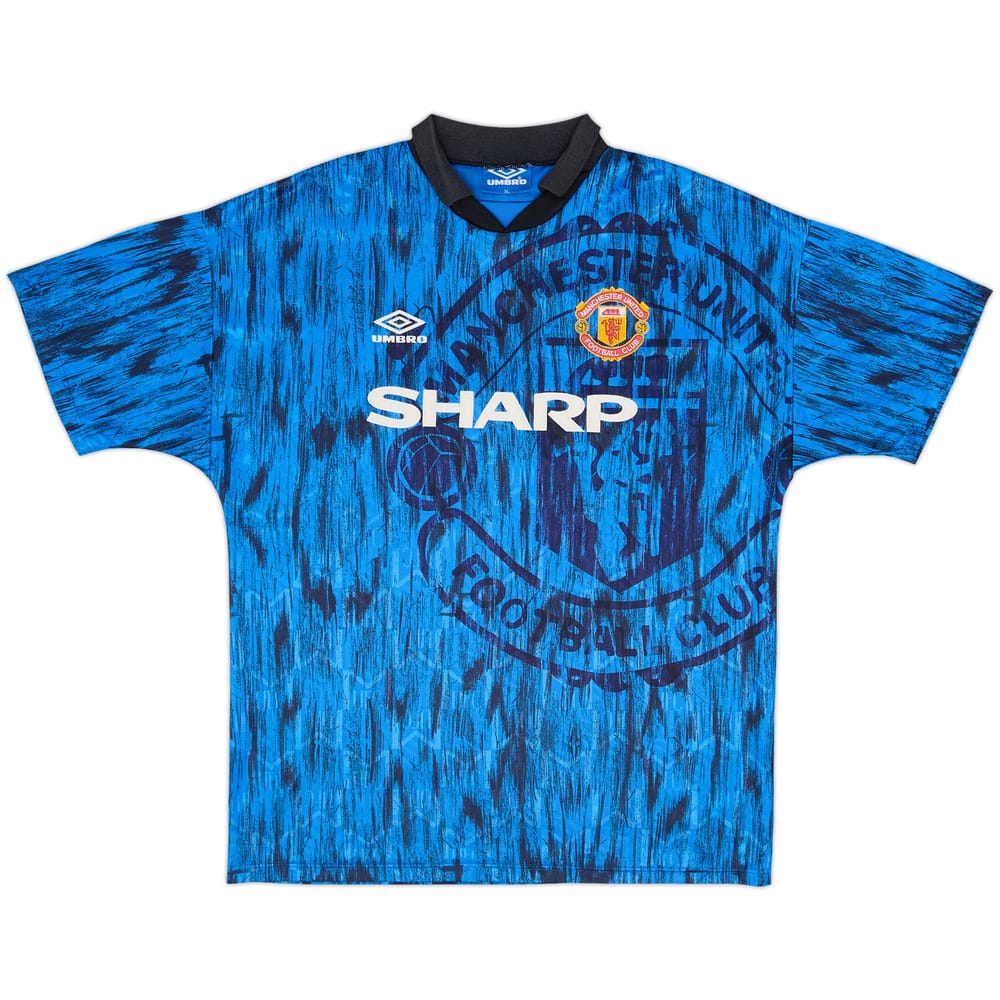 1992-93 Manchester United Away Shirt - 8/10 - (XL)