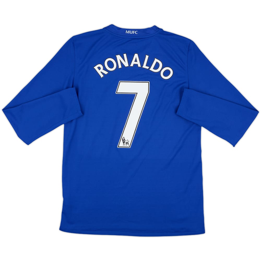 2008-09 Manchester United Third L/S Shirt Ronaldo #7 - 8/10 - (S)