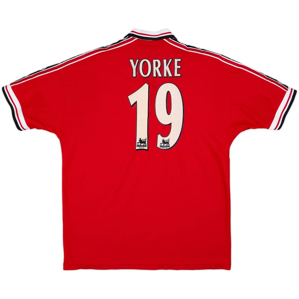 1998-00 Manchester United camiseta local Yorke #19 - 8/10 - (XL)