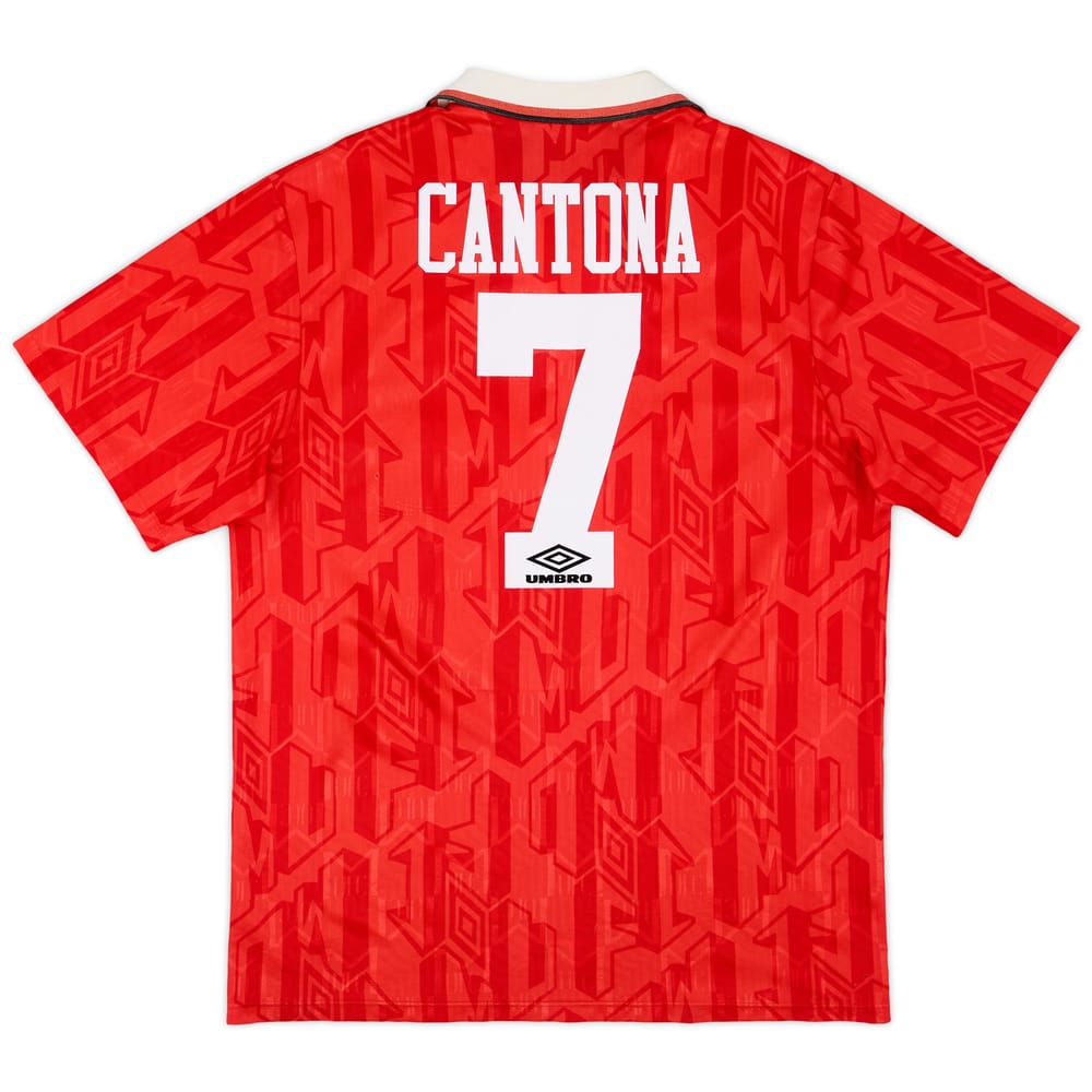 1992-94 Manchester United Home Shirt Cantona #7 - 5/10 - (XL)