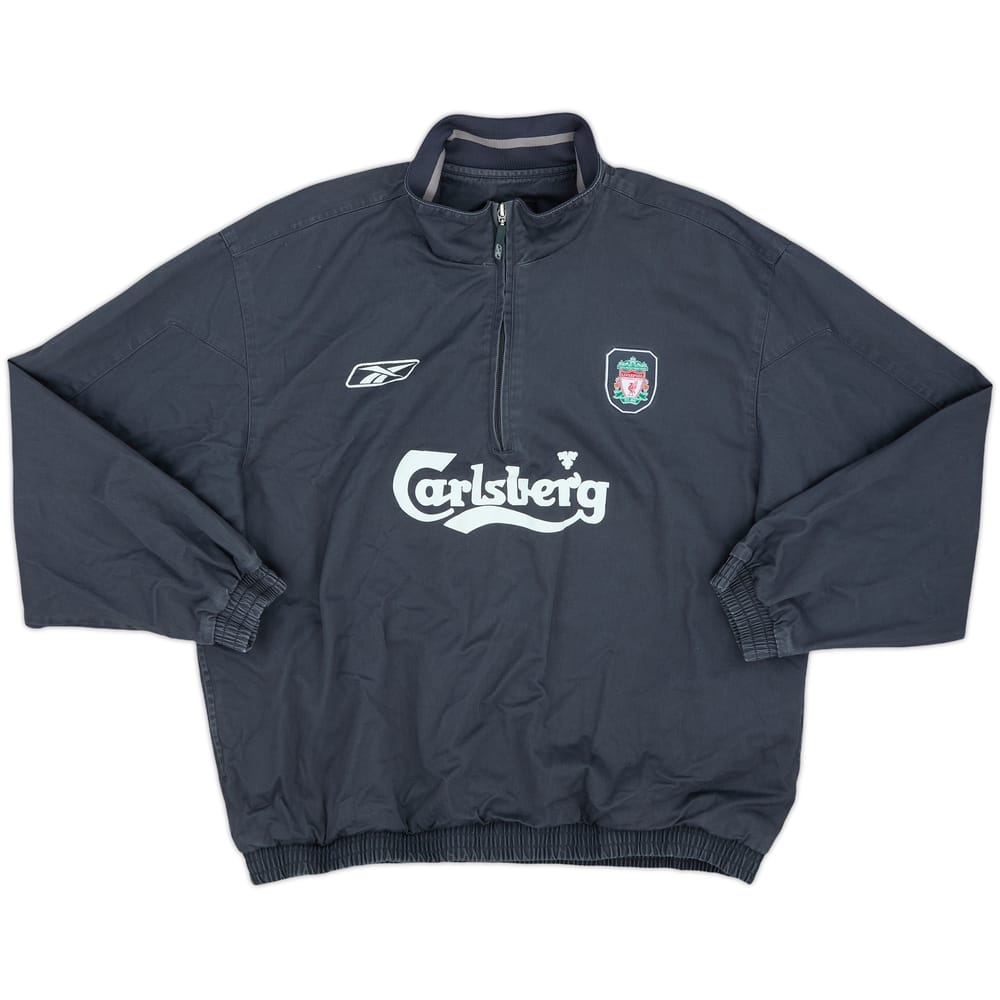 2004-05 Liverpool Reebok 1/4 Zip Drill Top - 8/10 - (L)