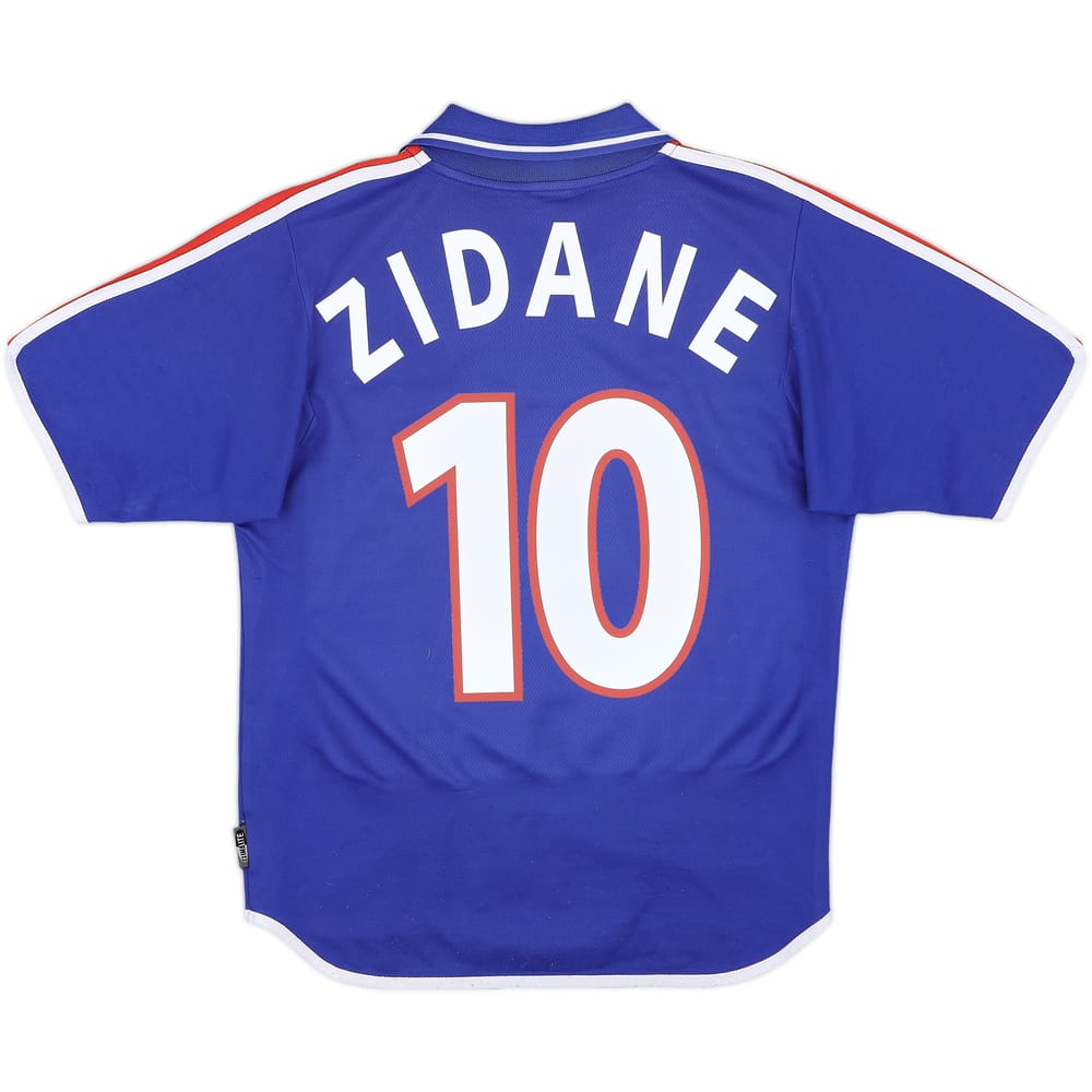 2000-02 France Home Shirt Zidane #10 - 7/10 - (S)