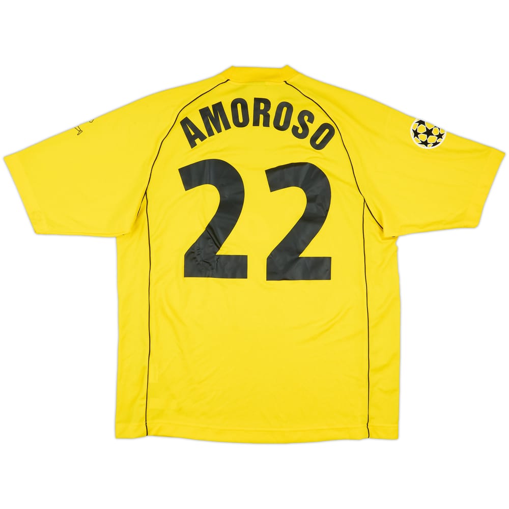 2001-02 Borussia Dortmund Match Issue Champions League Home Shirt Amorosso #22