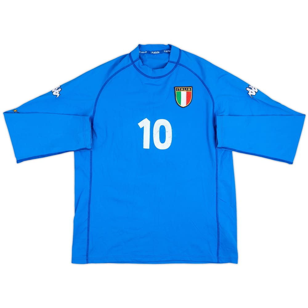 2000-01 Italy Match Issue Home L/S Shirt #10