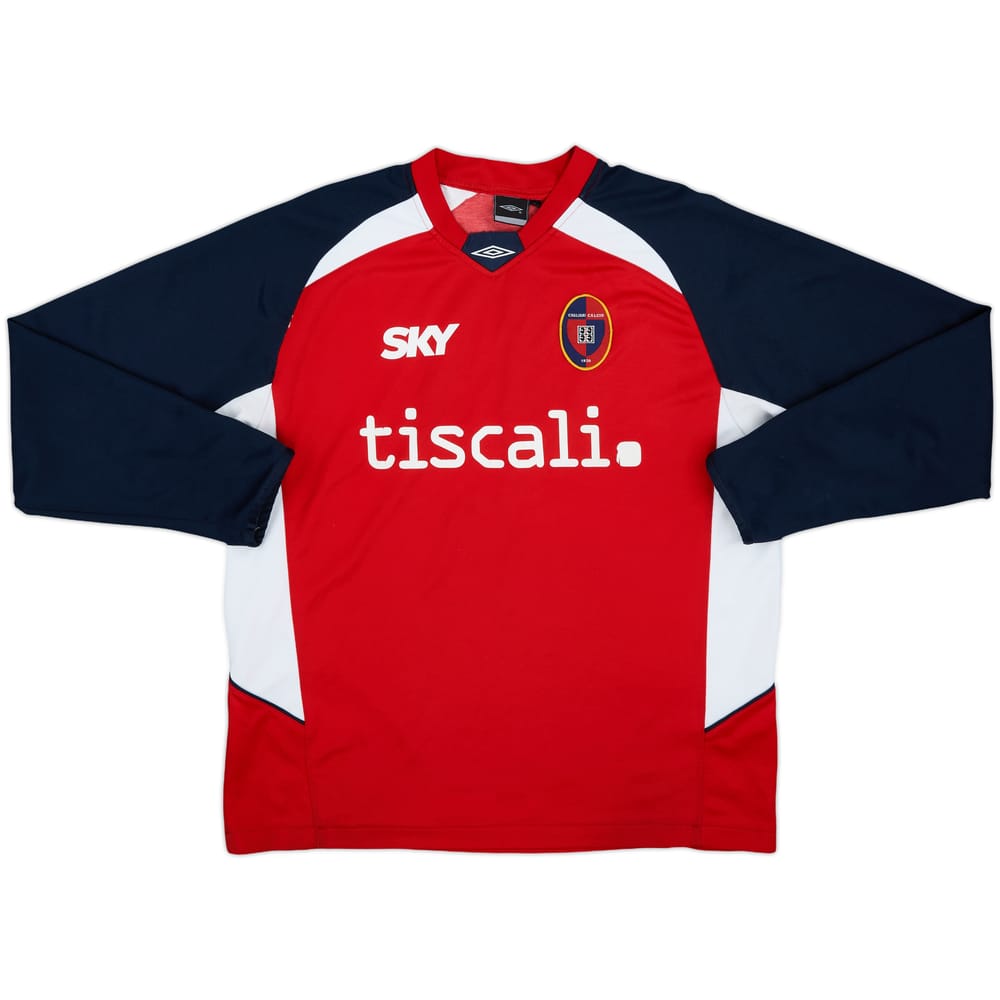 2007-08 Cagliari Umbro Training L/S Shirt - 7/10 - (XL)