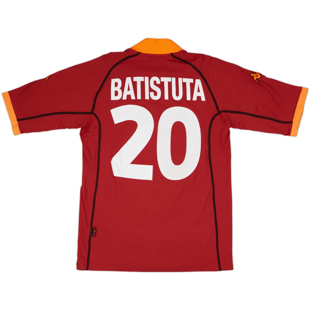 2001-02 Roma Home Shirt Batistuta #20 - 5/10 - (XXL)