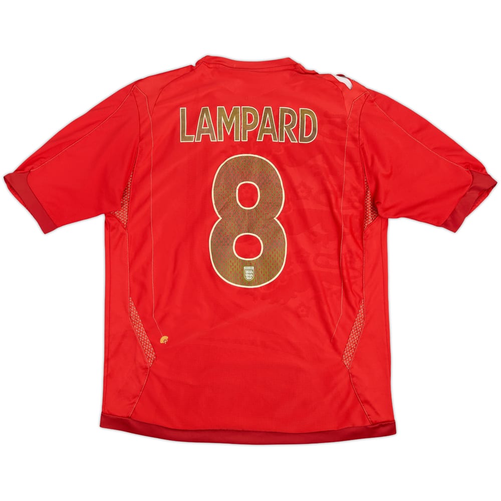 2006-08 England Away Shirt Lampard #8 - 4/10 - (L)