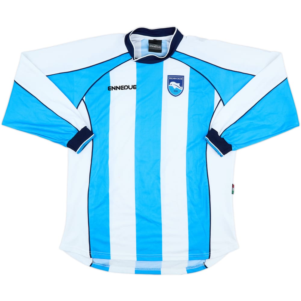 2003-04 Pescara Match Issue Home L/S Shirt #3