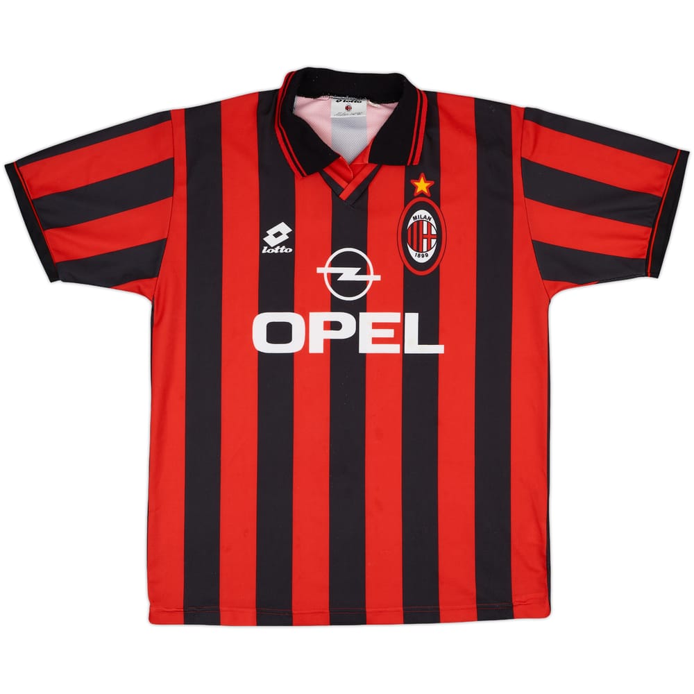 1996-97 AC Milan Home Shirt - 9/10 - (XL)