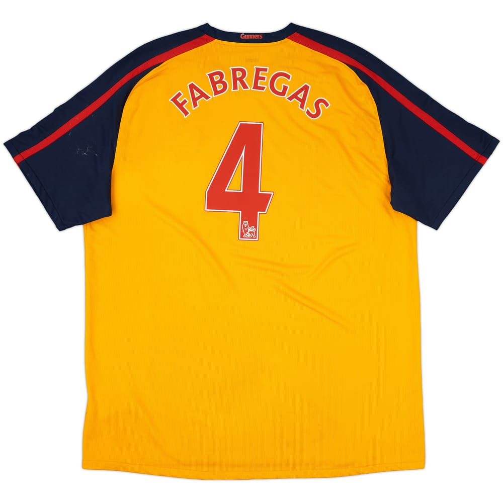 2008-09 Arsenal Away Shirt Fabregas #4 - 6/10 - (XXL)