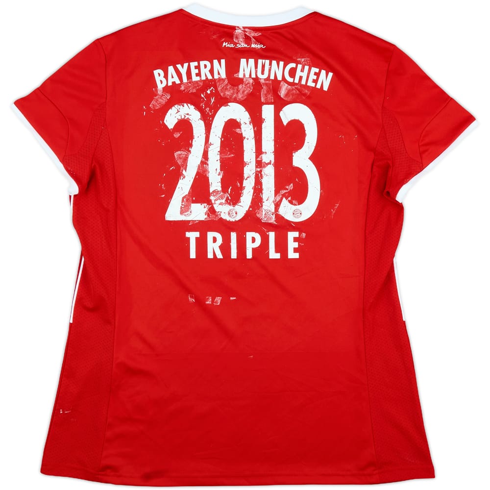 2013-14 Bayern Munich Home Shirt Triple #2023 - 4/10 - (Women's XL)
