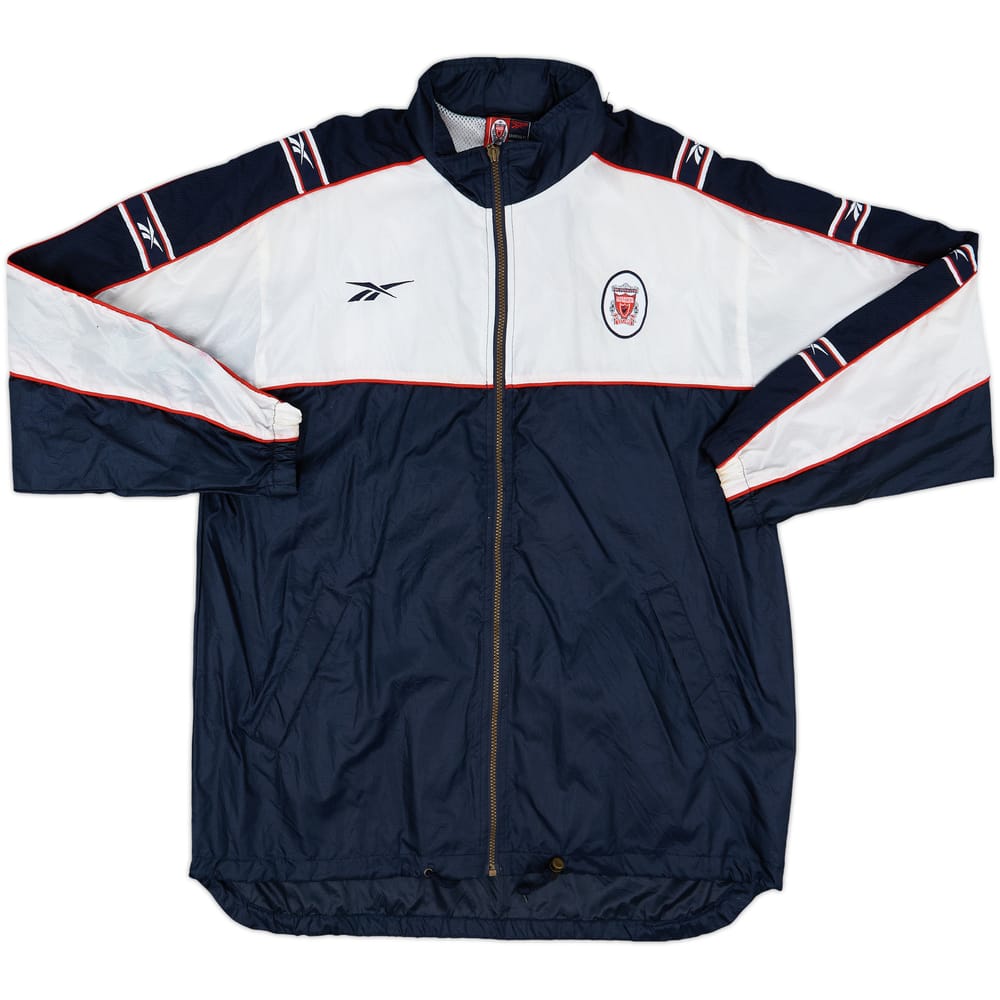 1996-97 Liverpool Reebok Hooded Rain Jacket - 8/10 - (L)