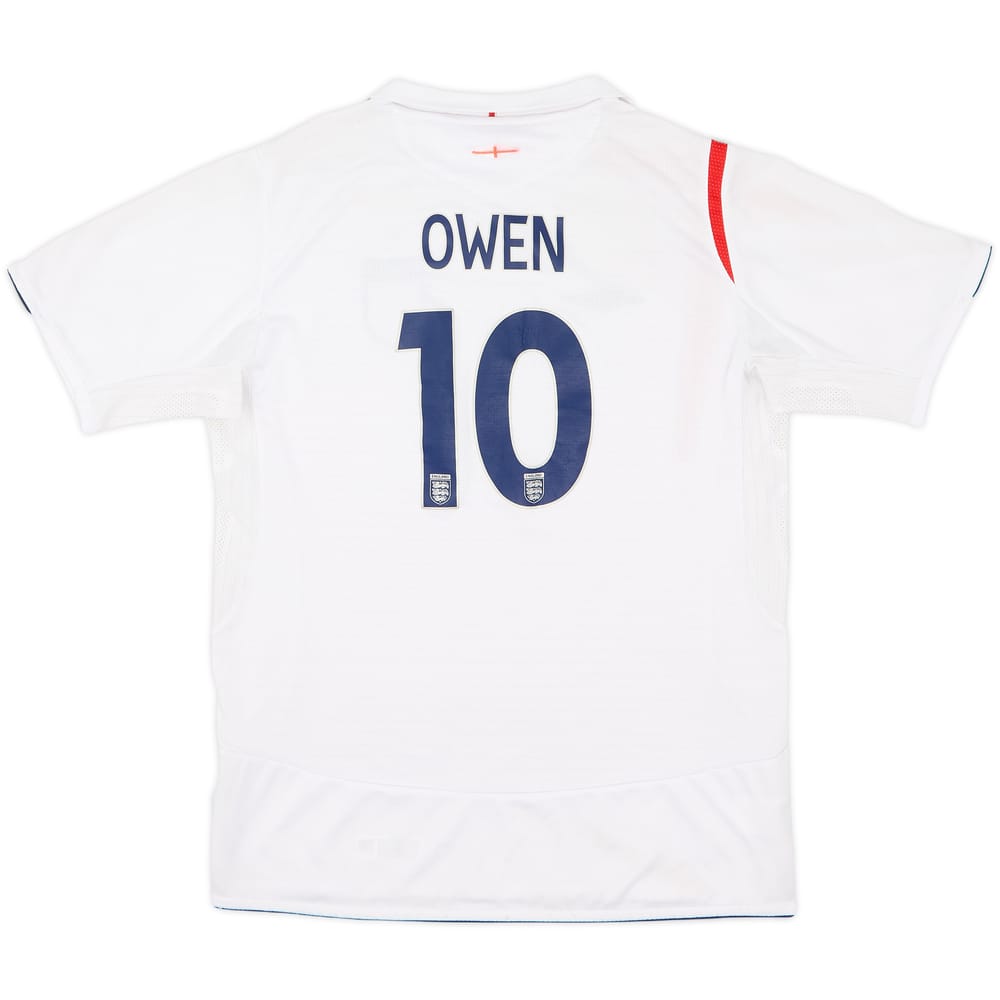 2005-07 England Home Shirt Owen #10 - 6/10 - (XL.Boys)