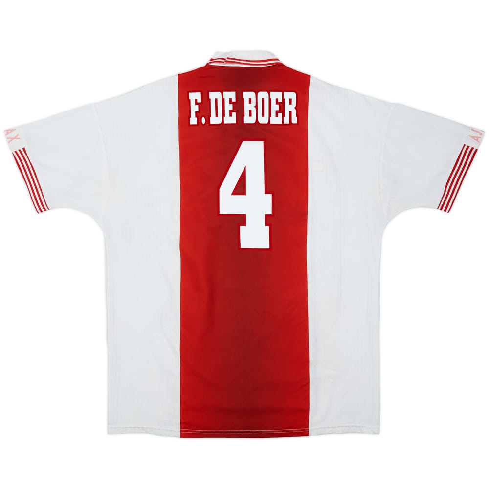 1997-98 Ajax Home Shirt F.De Boer #4 - 7/10 - (XL)