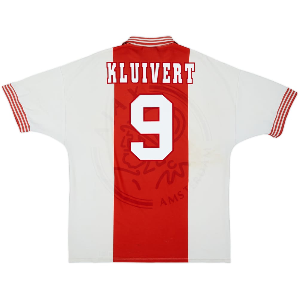 1995-96 Ajax Home Shirt Kluivert #9 - 7/10 - (XL)