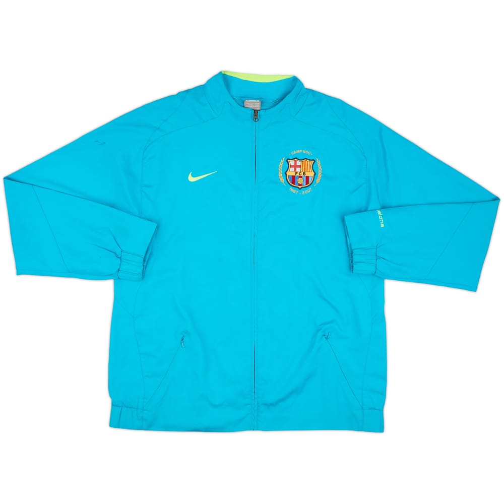 2007-08 Barcelona Nike Track Jacket Ronaldinho #10 - 7/10 - (L)