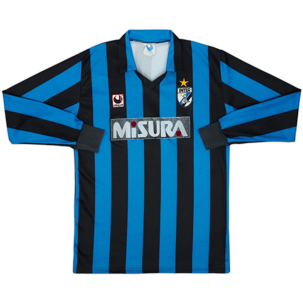 1988-89 Inter Milan Home L/S Shirt - 6/10 - (L)