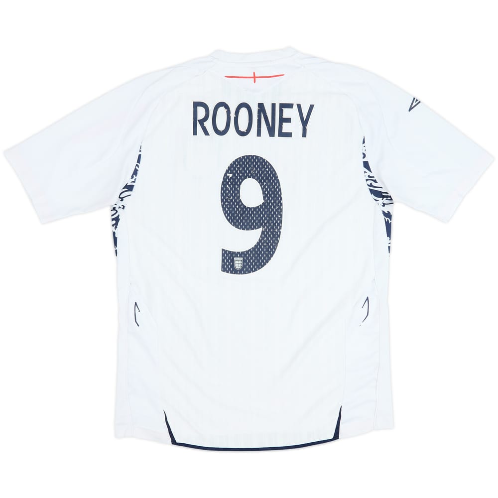 2007-09 England Home Shirt Rooney #9 - 4/10 - (M)