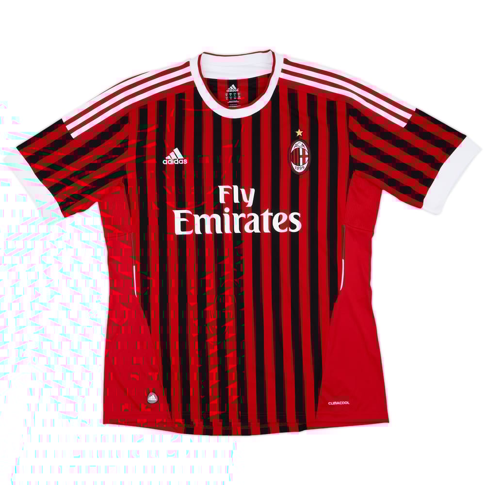 2011-12 AC Milan Home Shirt - 10/10 - (XL)