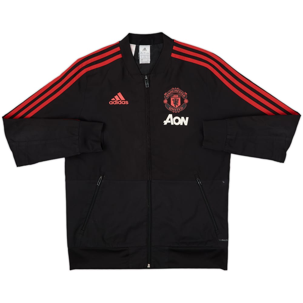 2018-19 Manchester United adidas Track Jacket - 8/10 - (L.Boys)