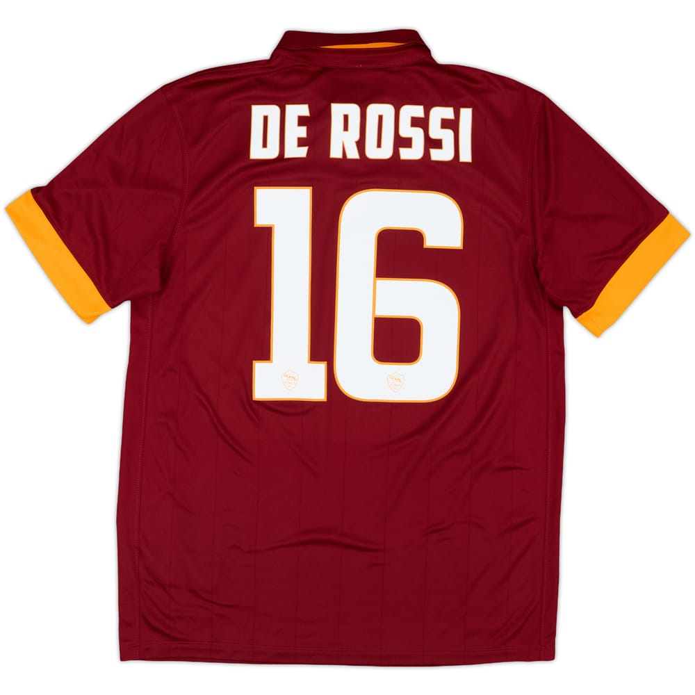 2015-16 Roma Home Shirt De Rossi #16 - 10/10 - (M)