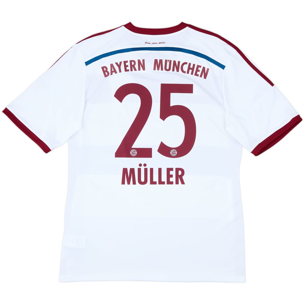 2014-15 Bayern Munich Away Shirt Muller #25 - 9/10 - (XL)
